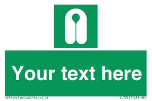 Custom sign safe condition Lifejacket